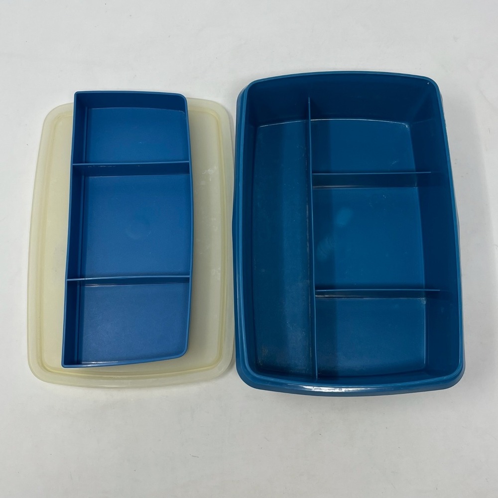 Tupperware Tuppercraft Organizer Stow N Go Container 764-14 3 Piece Made in USA